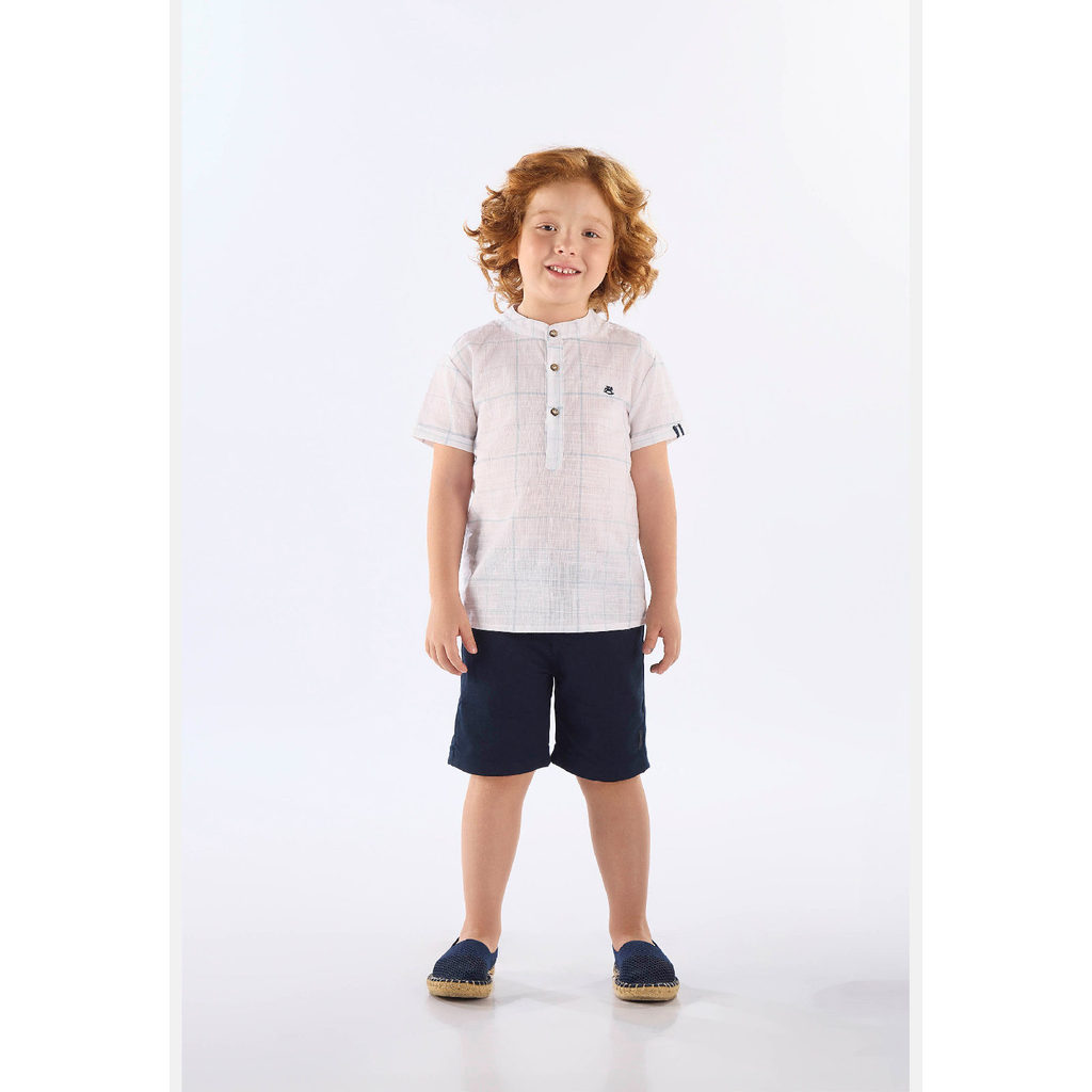 Conjunto Bata Xadrez Bermuda Up Baby