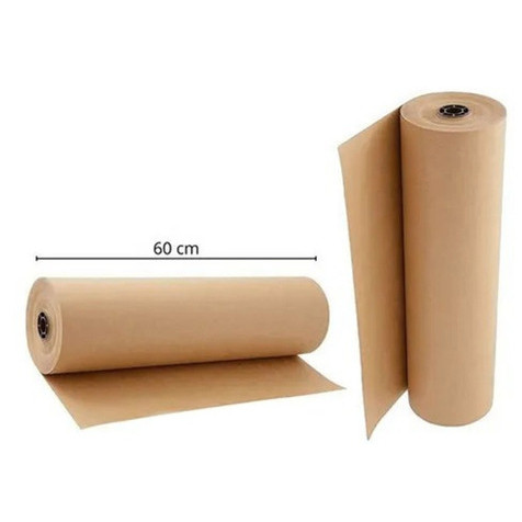 2  Bobina Papel Kraft para funileiro 60cm x 100 Metros de Comprimento para pintura mascaramento e envelopamento