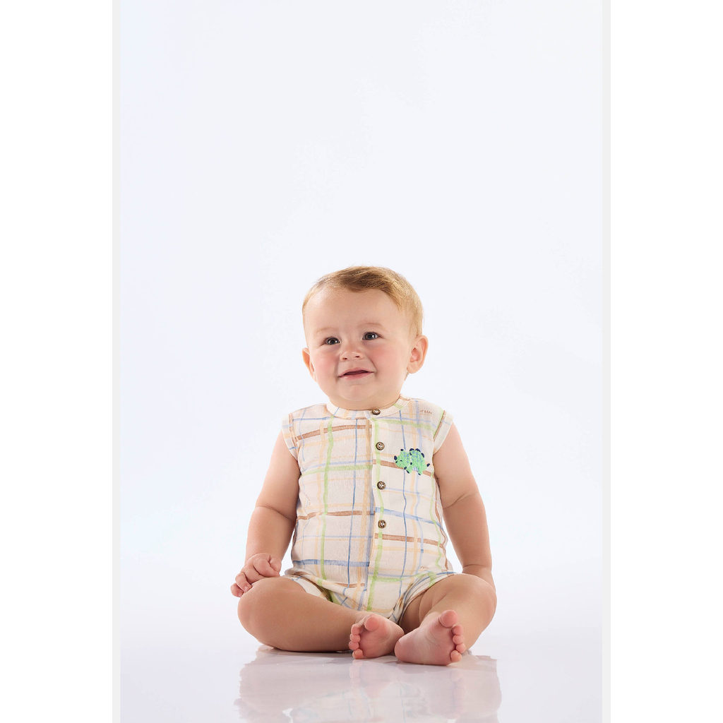 Macaquinho Suedine Comfy Up Baby em Oferta na Shopee