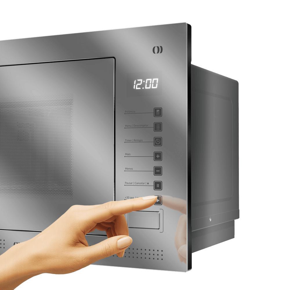 Micro-ondas de Embutir Mueller 25 Litros Painel Digital e 8 Programas Espelhado 220V - MME25K — imagem 2 de 2