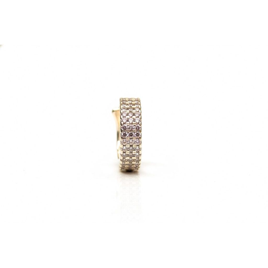 PIERCING DE PRESSÃO PIUKA AURORA ZIRCÔNIAS FOLHEADO EM RÓDIO BRANCO