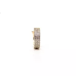 PIERCING DE PRESSÃO PIUKA AURORA ZIRCÔNIAS FOLHEADO EM RÓDIO BRANCO