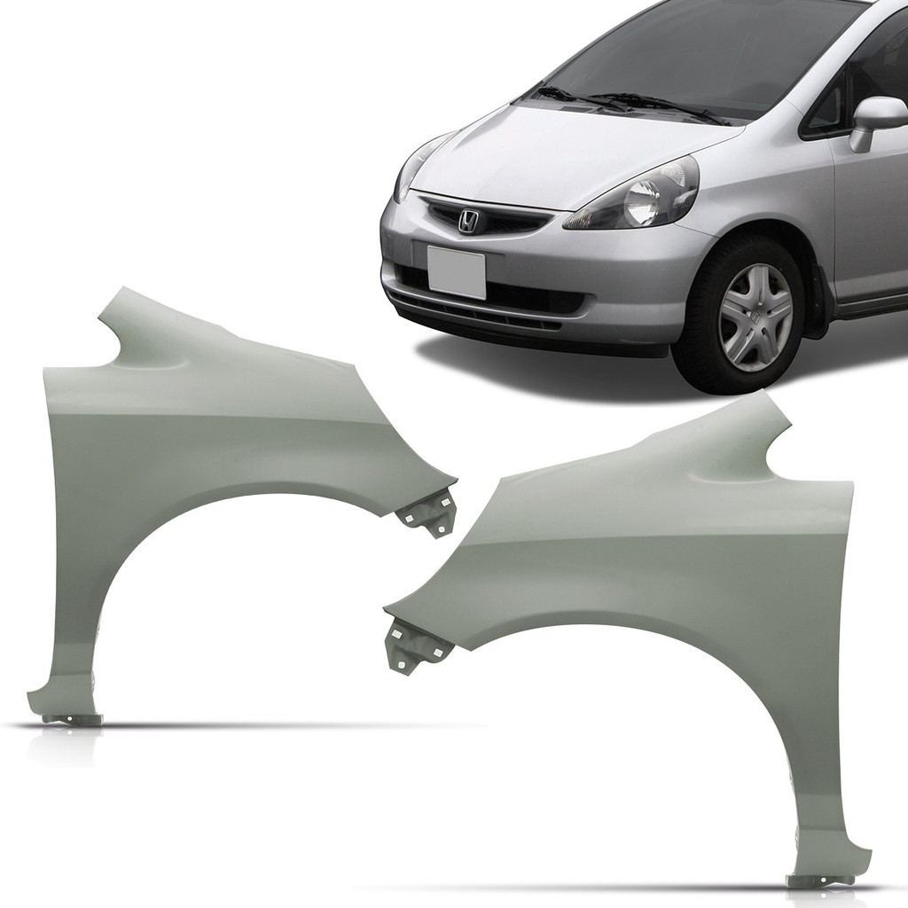 Paralama Dianteiro Fit 2003 2004 2005 2006 2007 2008 Cinza