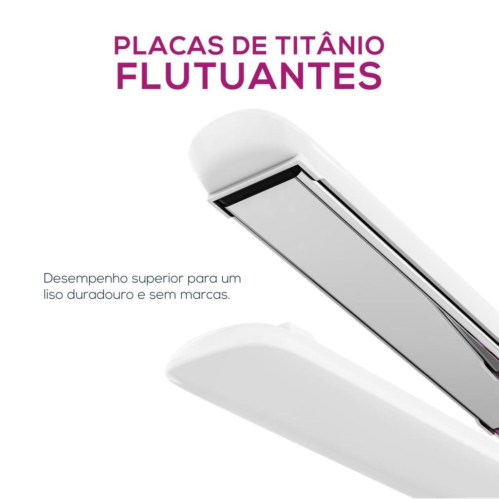 Detalhes do Prancha de Cabelo Britânia Íon Tourmaline Bivolt BPRE01A