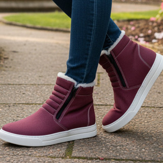 Bota Tipo Coturno Pelo Lã Masculino e Feminino para o Inverno Frio neve. em Oferta na Shopee