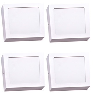 Kit 4 Painel Plafon Led Sobrepor Quadrado 24w Luz Branco Frio 6500K Bivolt Avant Luminaria de Teto em Oferta na Shopee