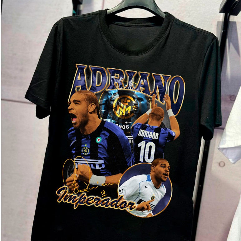 Camiseta De Algodão Adriano Imperador Futebol Camisa De Time