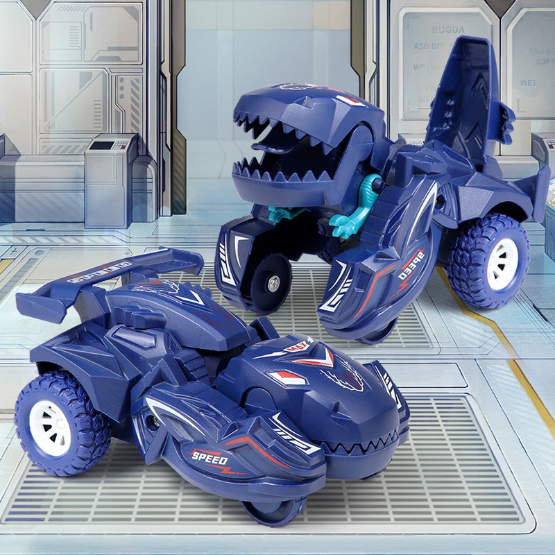 Dinossauro deformação brinquedo modelo menino brinquedo das crianças carro noite mercado tenda brinquedo deformação Anim