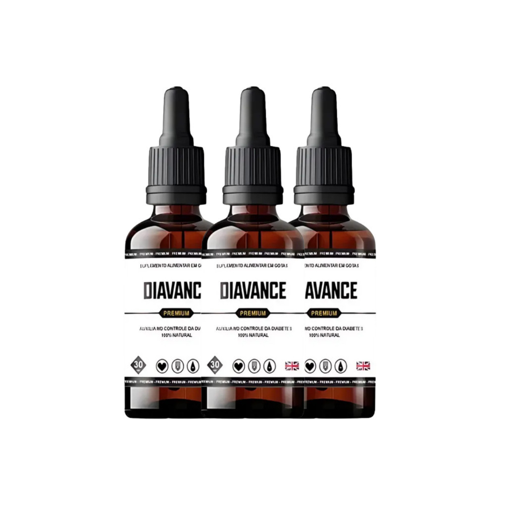Combo 3x Diavance Original 30ml Gotas Suplemento Alimentar Natural Premium Uso Diário Original