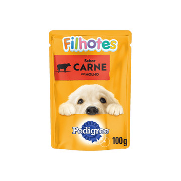 Pedigree Ração Úmida Sachê Carne ao Molho para Cães Filhotes 100g