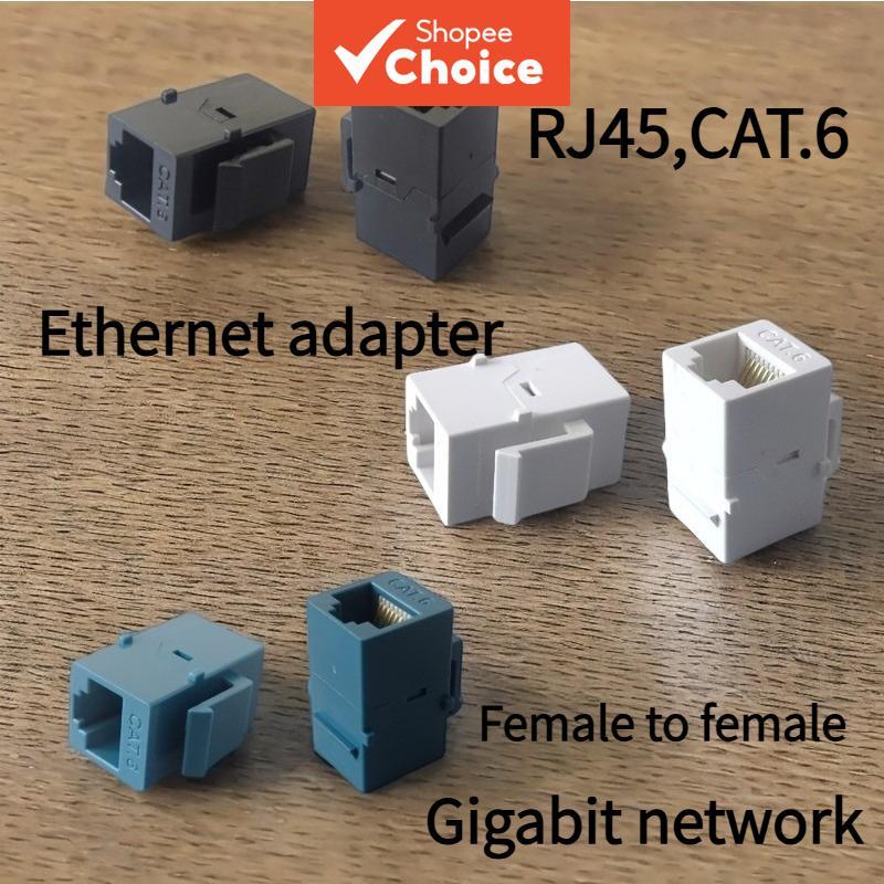 RJ45 passa-fio, conector RJ45, 10 peças, 6 tipos de conectores fêmea diretos