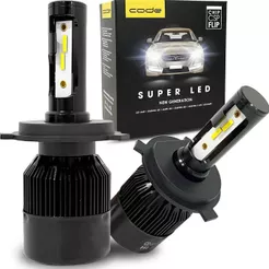 Lampada Led Code 6000k H1 H3 H4 H7 H8 H9 H11 H16 HB3 HB4 H27 TechOne