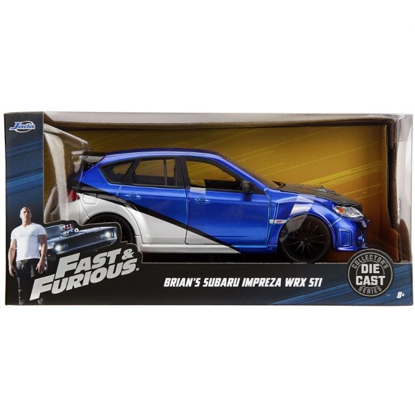 Carrinho Miniatura Subaru Imprenza WRX STI Brian Velozes e Furiosos 1/24