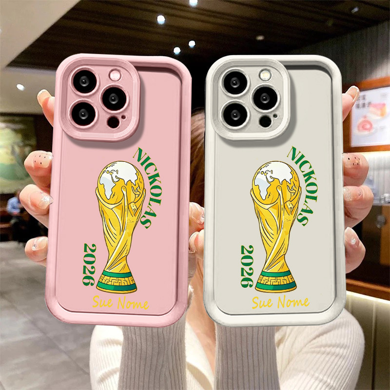 Capinha personalizada Copa do Mundo 2026 para iPhone 11 norma 15 14 13 12 17 15 16 pro max 15 Plus 14 Pro capa silicone