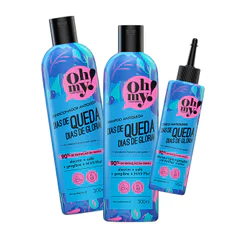 Kit Dias de queda, dias de glória! 300ml Oh My (3 itens)| Tratamento antiqueda