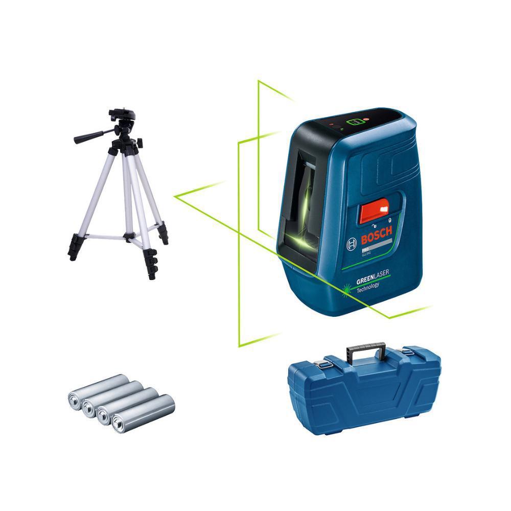 Nível a Laser Verde 20m GLL 3XG com Tripé e Maleta BOSCH