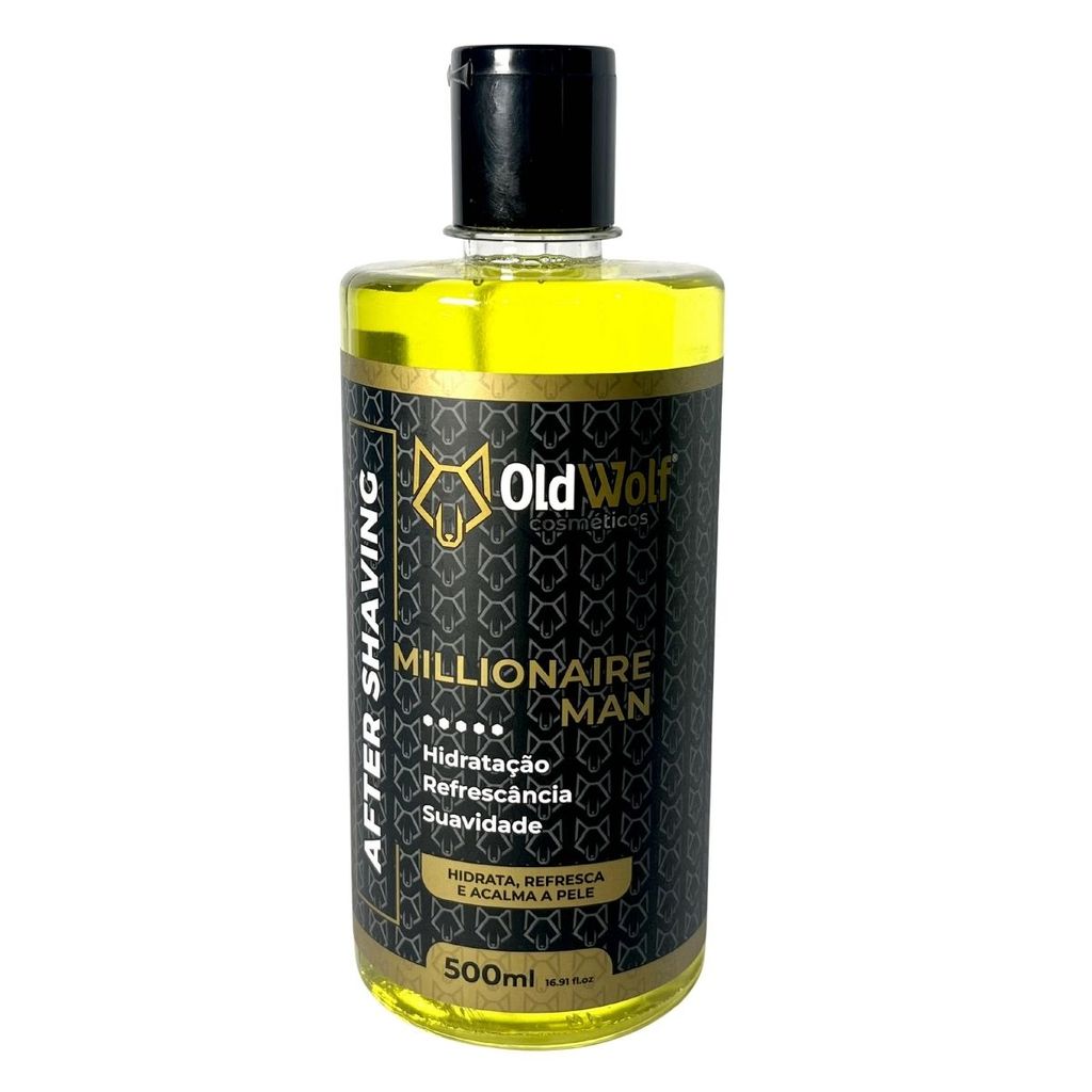 Loção Pos Barba MILLIONAIRE 500ML After Shaving - Old Wolf