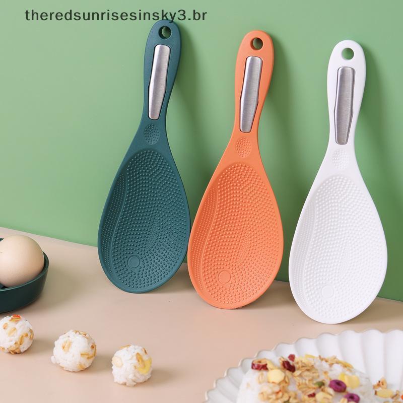 TSBR 1 Peça Pá De Arroz De Plástico Panela Não Sti , Colher Doméstica Para Bater .