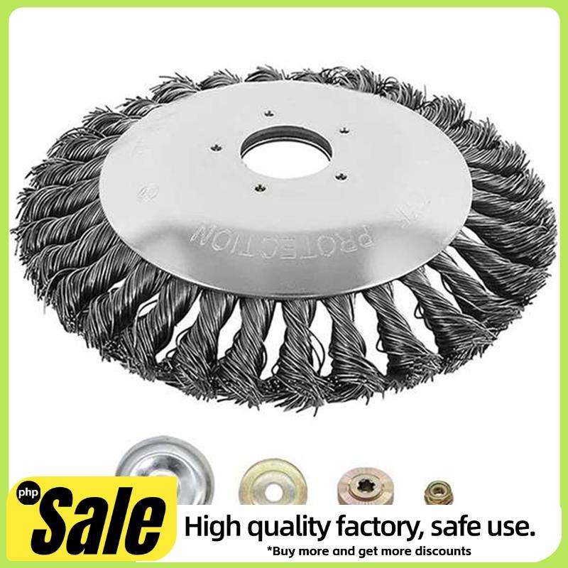Roda De Fio De Aço Para Cortador De Escova 6 Polegadas Adequada Capinadores Com 4 Adaptadores Acessórios Grama