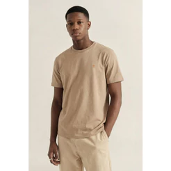 Camiseta Básica Confortável Polo Wear Bege Médio