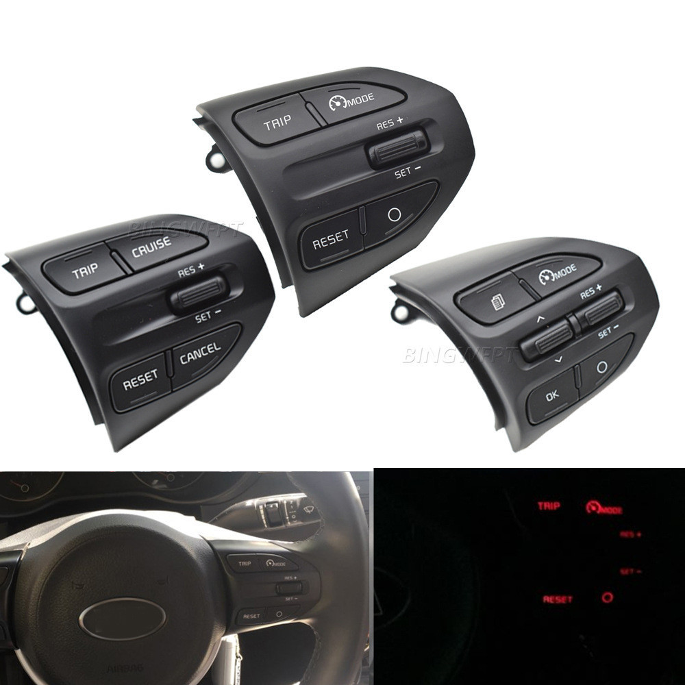 Adequado para Kia K2 RIO Botão de volante multifuncional Velocidade fixa Cruise Modificado Botão de volante multifuncion