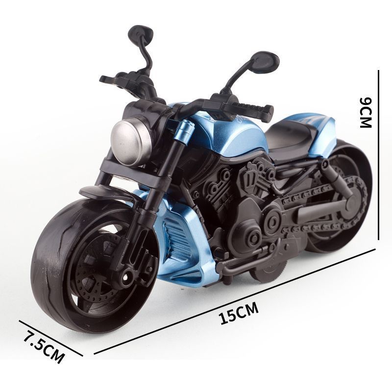 Crianças carro de brinquedo inercial locomotiva motocicleta modelo Harley locomotiva decoração Desktop meninos meninas p