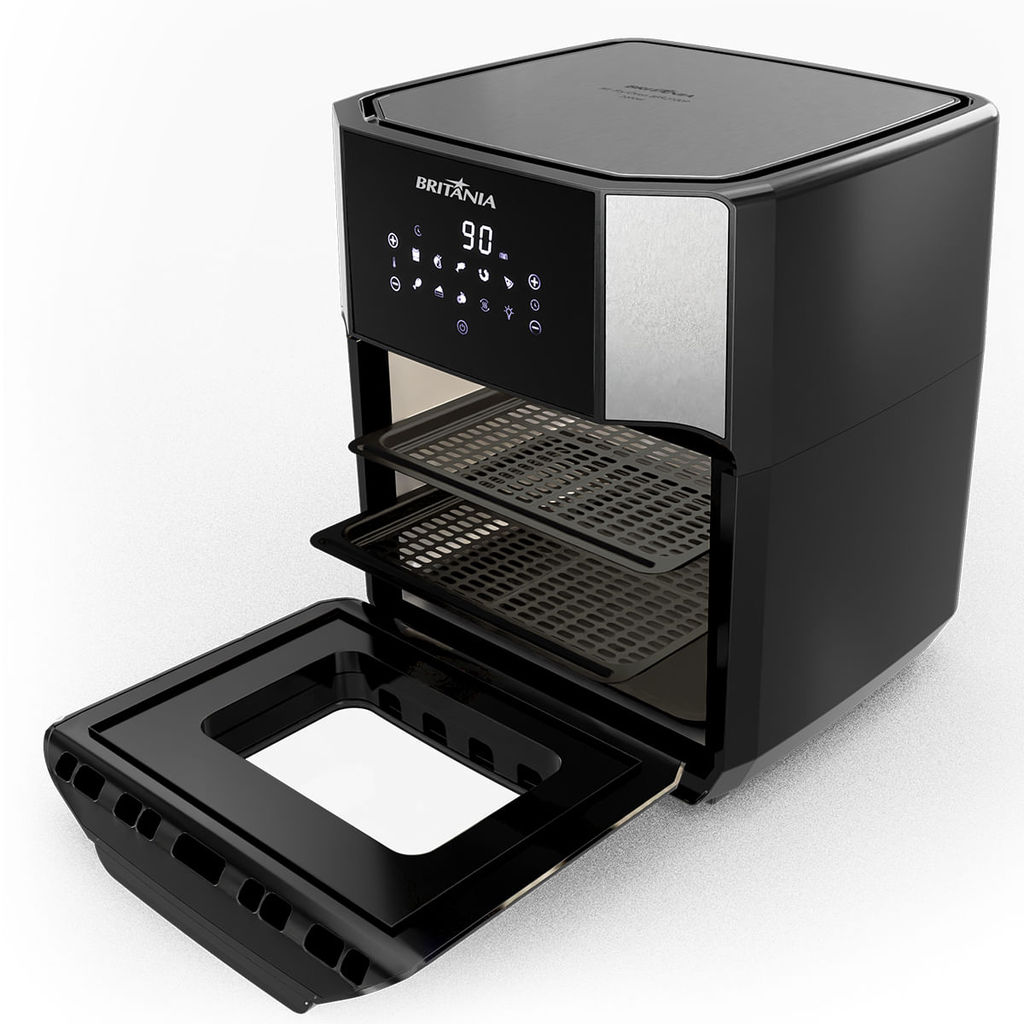 Detalhes do Air Fryer Oven Britânia 12L 4 em 1 1800W BFR2100