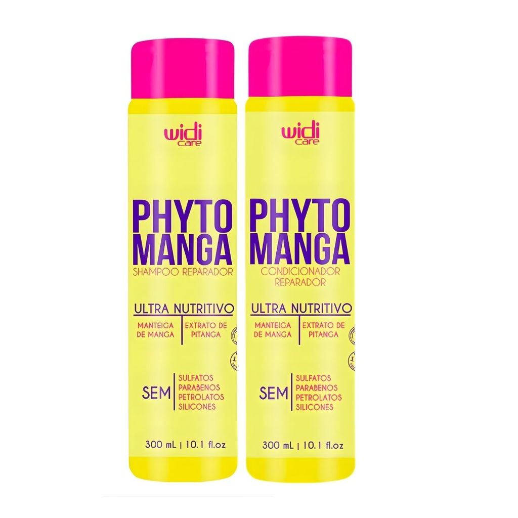 Kit Shampoo + Condicionador Ultra Nutritivo 300 g Phytomanga Widi Care em Oferta na Shopee
