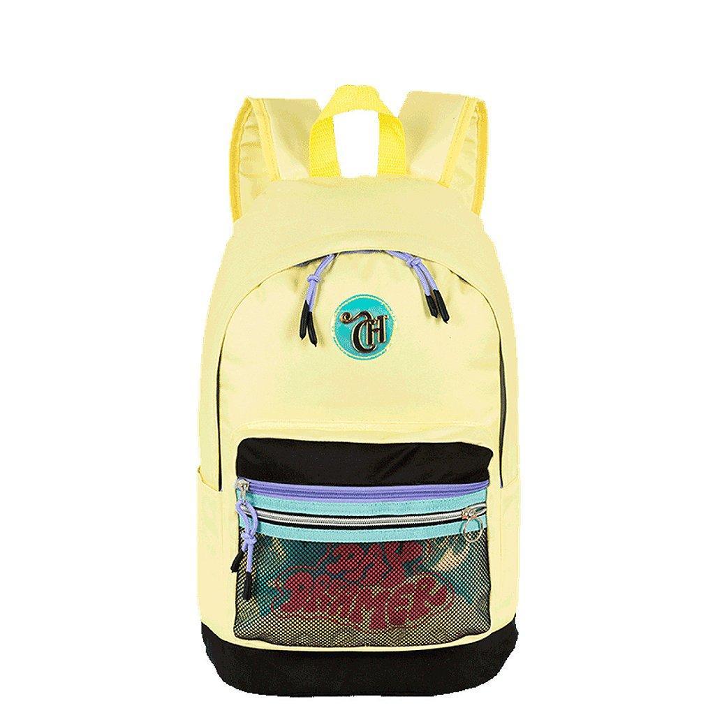 Mochila Sestini Grande Capricho Candy Popcorn Amarelo