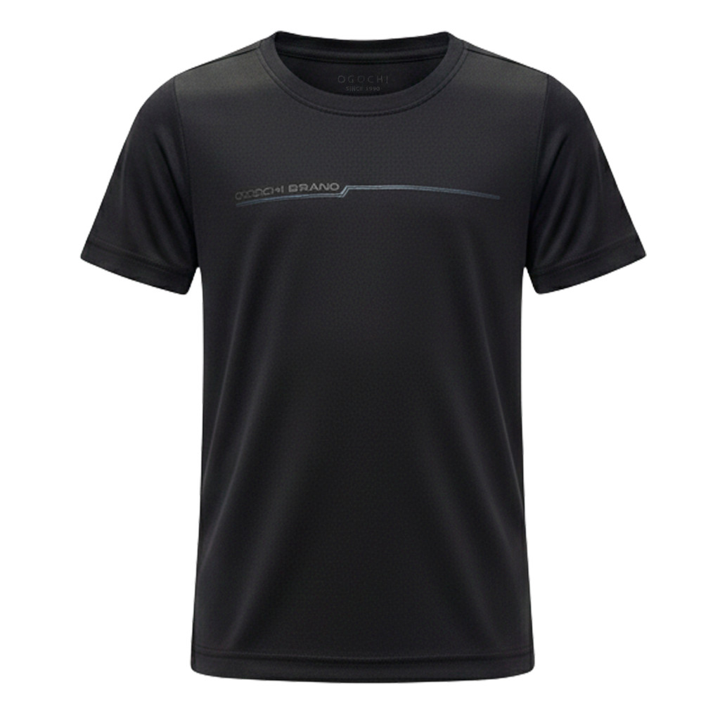 Camiseta Ogochi Infantil Preto Sport Logo Og Brand 02/10