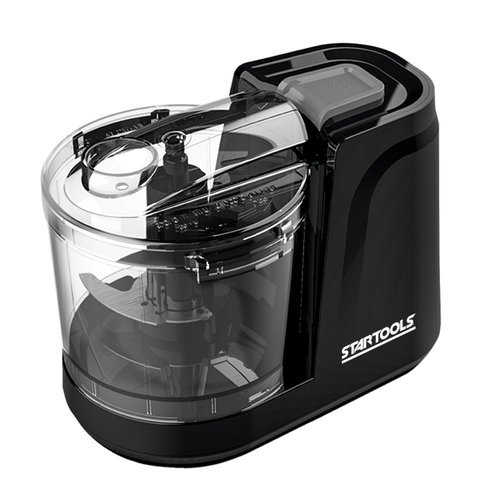 Mini Processador Elétrico 200W Compacto 350ml Triturador Rápido Preto Ideal Cozinha Prático Econômico Fácil Limpeza