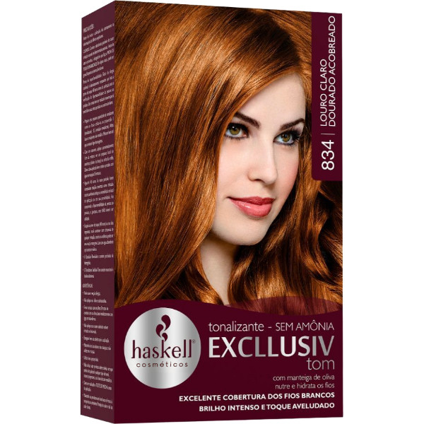 TONALIZANTE 834 LOURO CLARO DOURADO ACOBREADO 40G em Oferta na Shopee