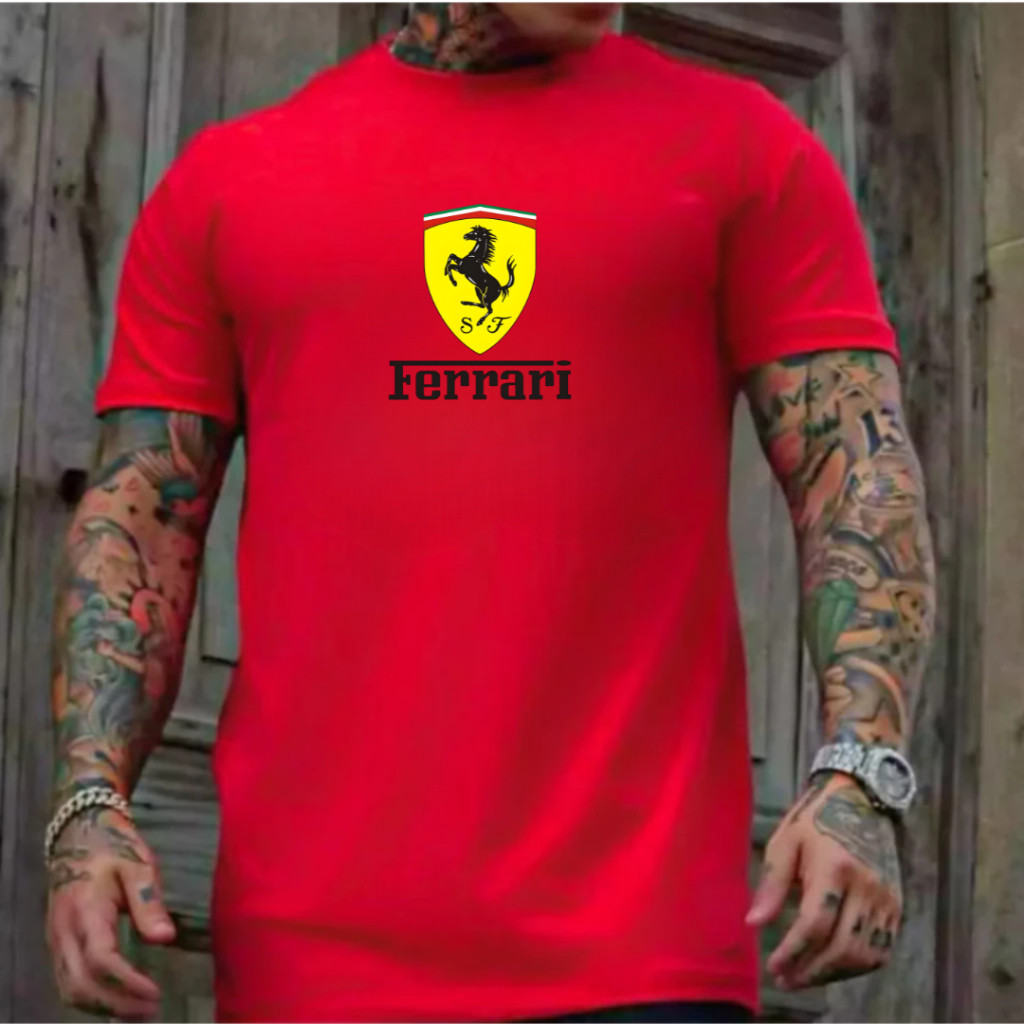 Camisa Camiseta Unissex Carro Ferrari Esportivo 100% Algodão Adulto