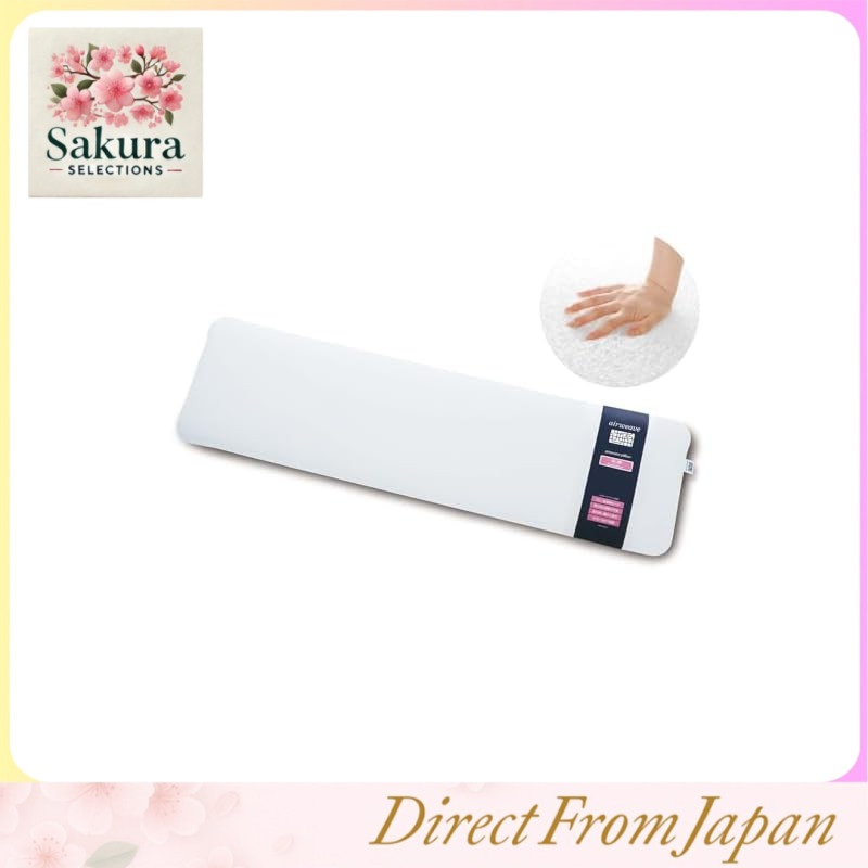 Airweave Pillow Slim Extra Long Minami's Pillow Approx. Width 120× Length 33× Height 5-7 cm Low Height, High Resilience, Washable, Breathable, Adjustable Height and Firmness, Thin and Wide, Prevents Head from Getting Hot, Pillow, Made in Japan 2-285021-1