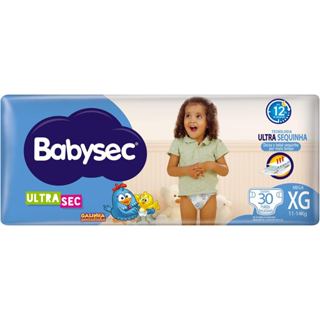 Fralda Babysec Galinha Pintadinha XG 30un UltraSec Até 12h Secagem 11-14kg em Oferta na Shopee
