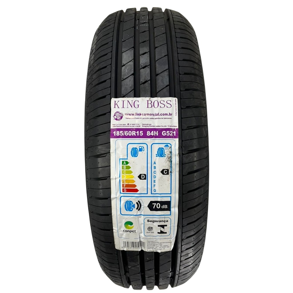 Pneu 185/60R15 Kingboss G521 Aro 15 Alta Durabilidade e Estabilidade Daily, Guincho 3/4 em Oferta na Shopee