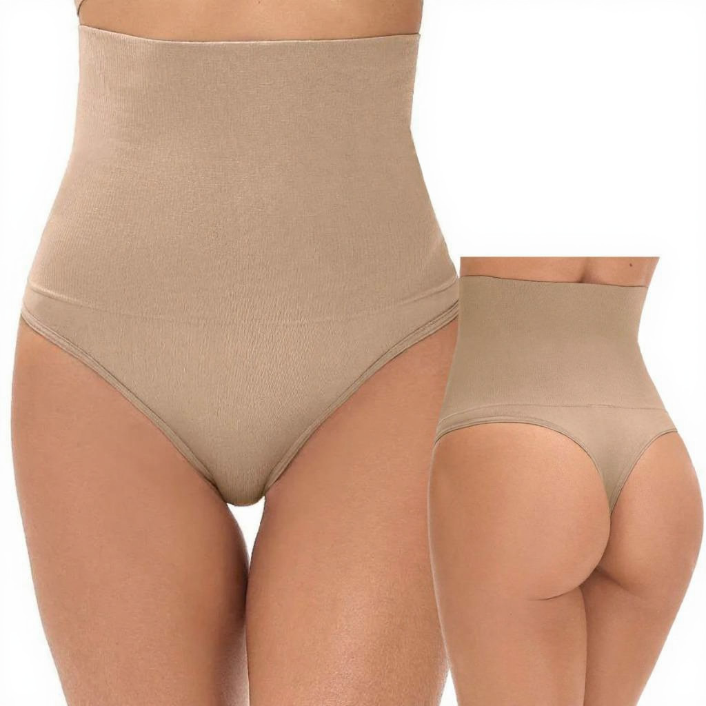 Calcinhas Modeladora  Cinta Alta Compressão Lingerie Calcinhas Fio Dental Duplo em Oferta na Shopee