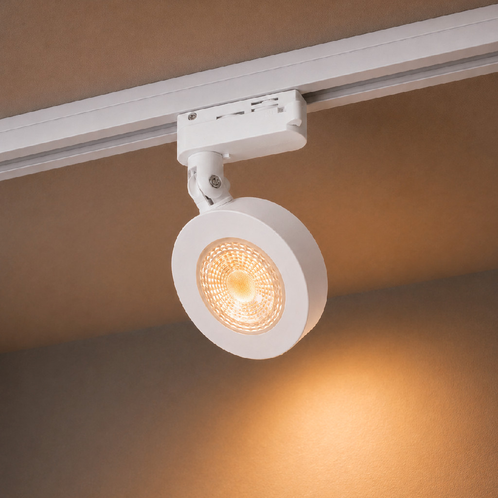 Spot Led Para Trilho Authentic Nobby 10w 2700k Branco Quente 110v/220v Redondo Branco Cod: 910550378 Deluxe By Avant
