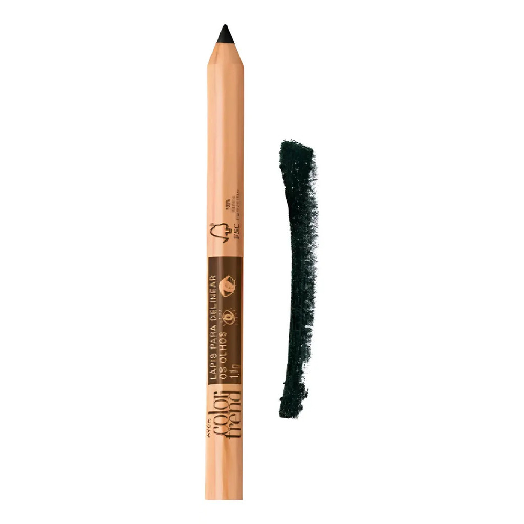 Avon - Color Trend Lapis Delineador Para Olhos Preto Matte Efeito Mate