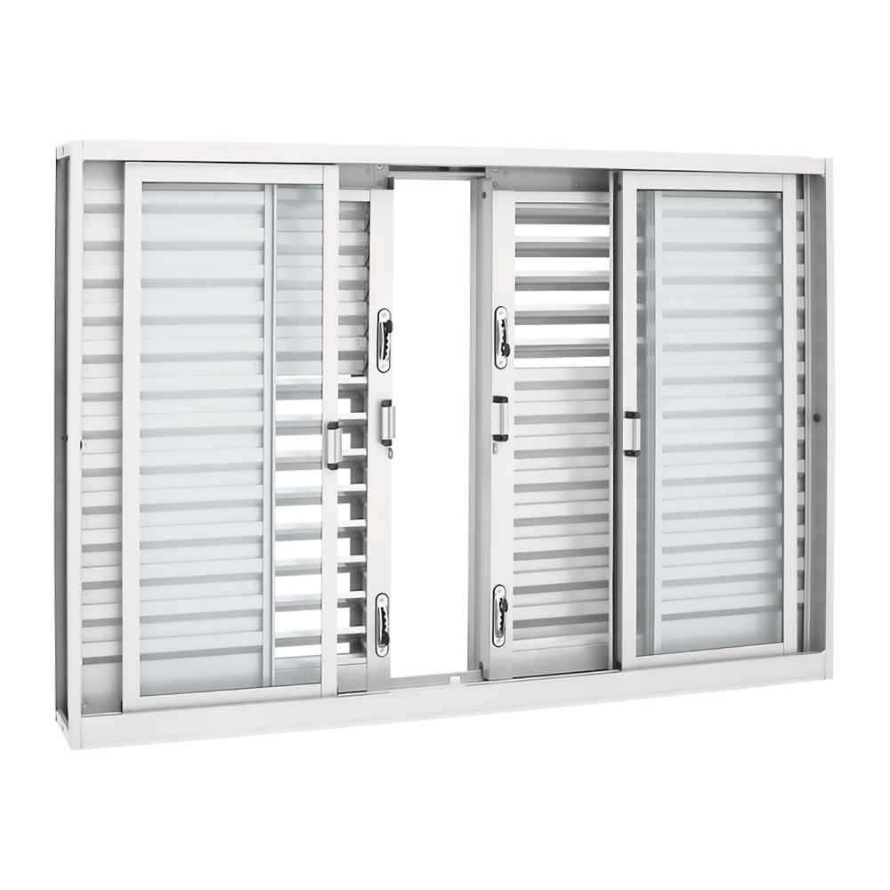 Janela Veneziana Multiflex em Aço 120 x 200cm 6 Folhas Pratika Sasazaki