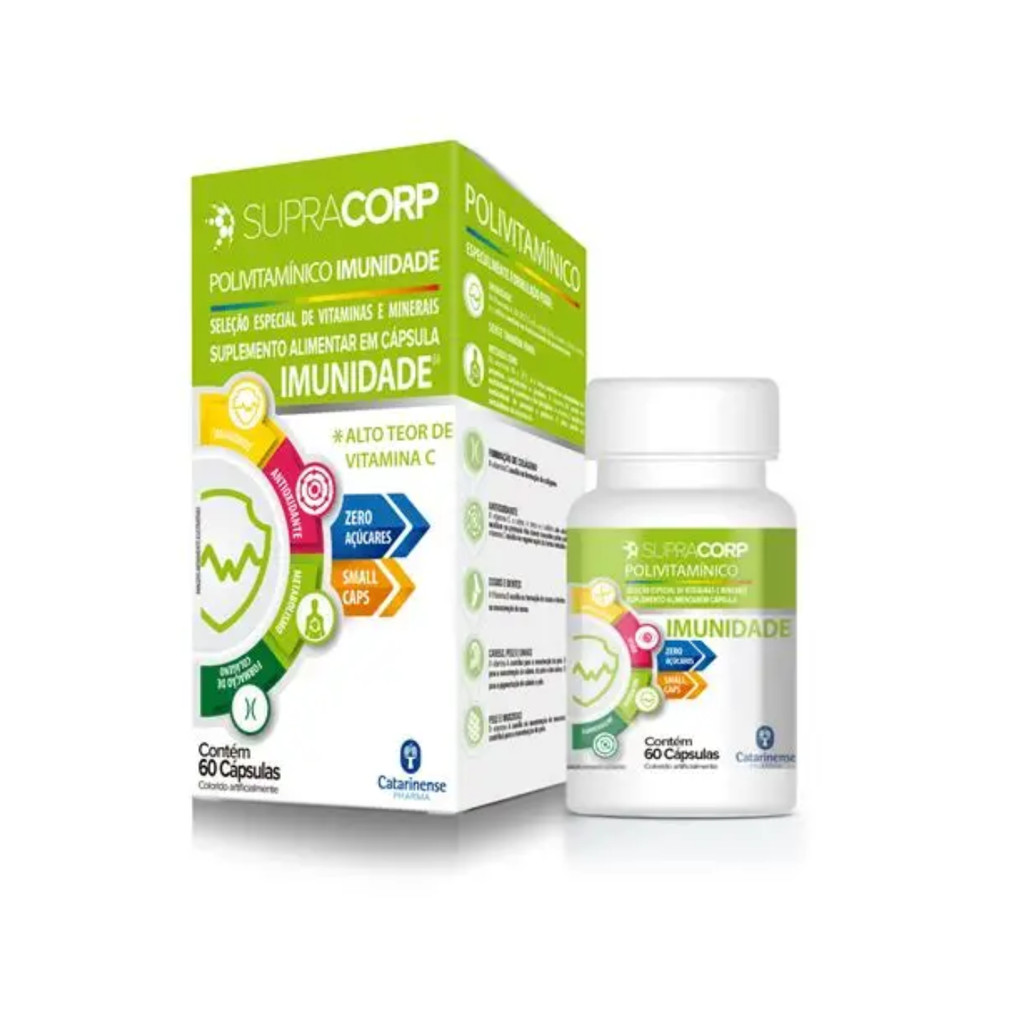 SUPRACORP POLIVITAMINICO IMUNIDADE C/60 CAPS