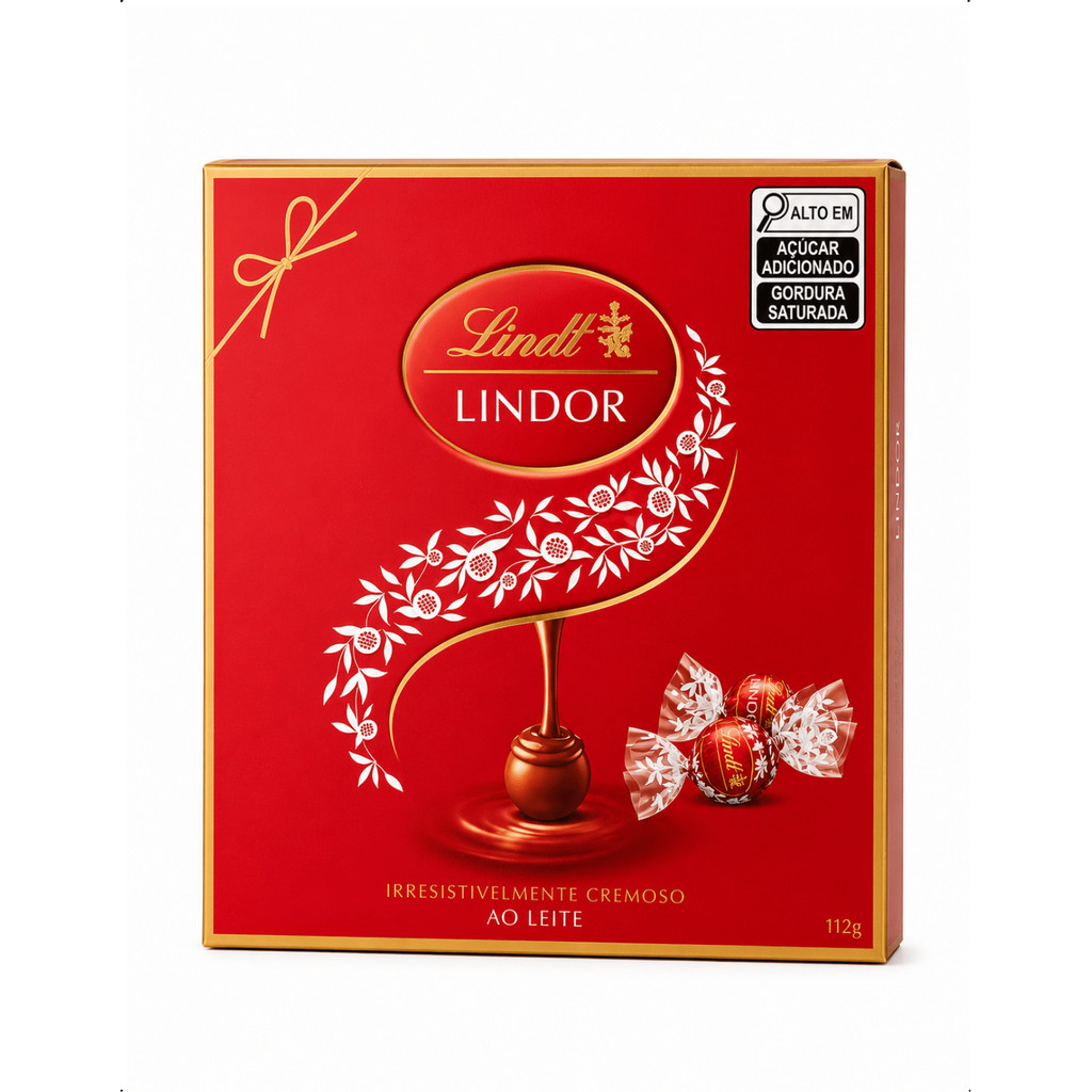 Chocolate Lindt Lindor Ao Leite 112g Caixa 9 Trufas