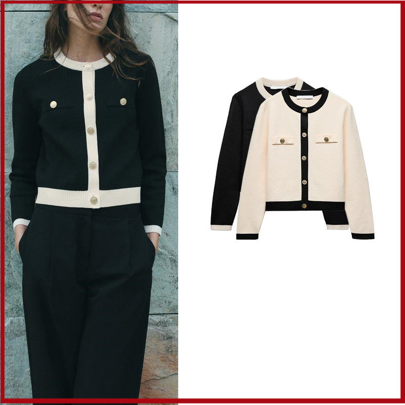 Primavera novas malhas femininas com peito dourado 1822106