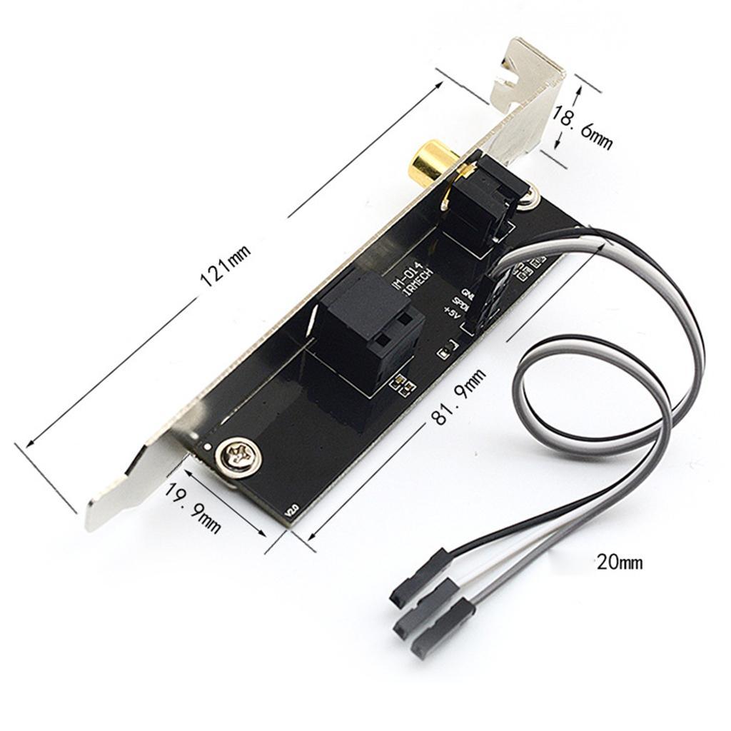[reyalxaxg] Som Digital De Fibra Óptica 4Bit 192KHz SPDIF Placa Filha 120dB Range DAC DTS Codificadores Para Desktop Est
