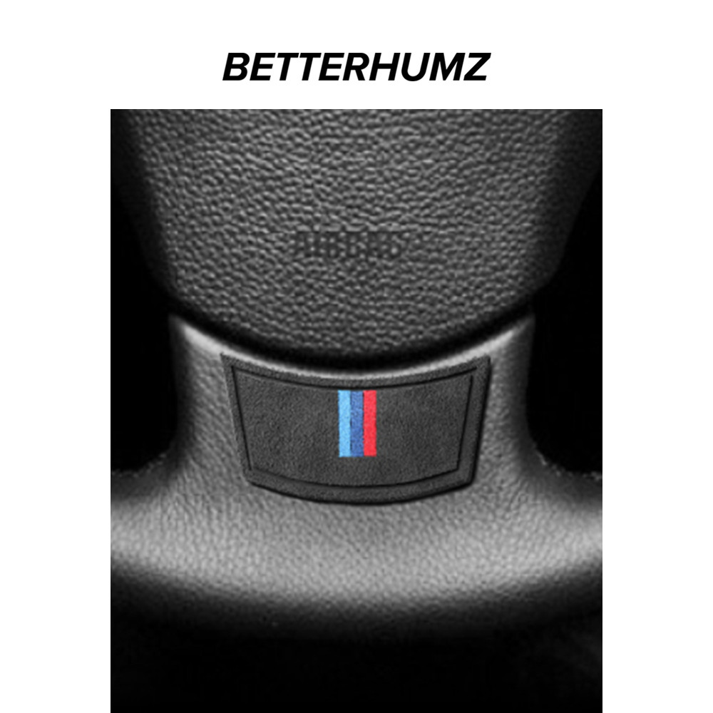 Adequado para BMW camurça volante adesivos antigo série 5 e60 modificado 535li acessórios de decoração Interior do carro