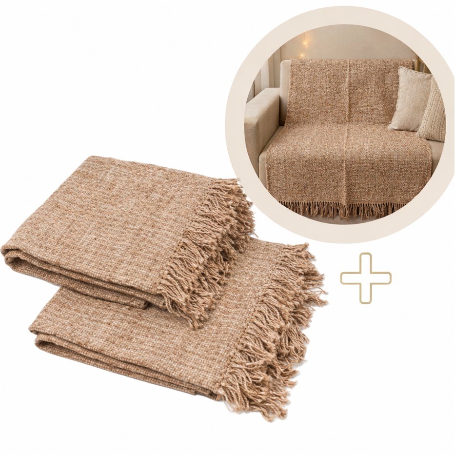 Kit 2 Manta Para Sofá Cama Gigante Grande Decorativa Protetora 2.10×1.20 Luxo