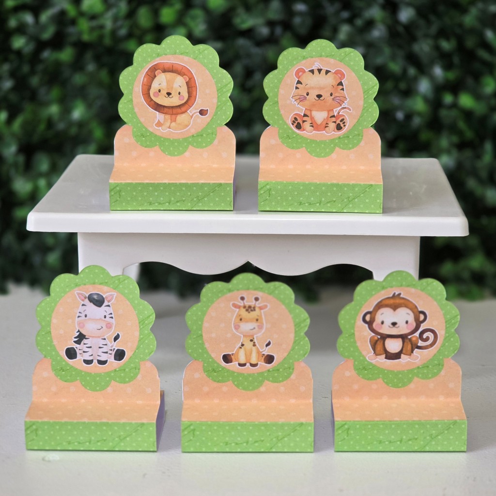 Porta bis duplo SAFARI BABY lembrancinhas personalizadas mimos para aniversario infantil decoração mimos