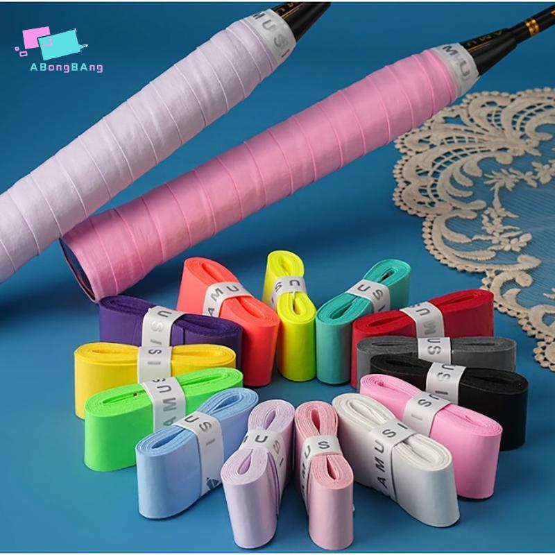 Abongbanghn Tênis OverGrip Badminton Squash Treinamento Suor Absorvido Envolve Acessórios De Grip Padel Filme Coberto Ag