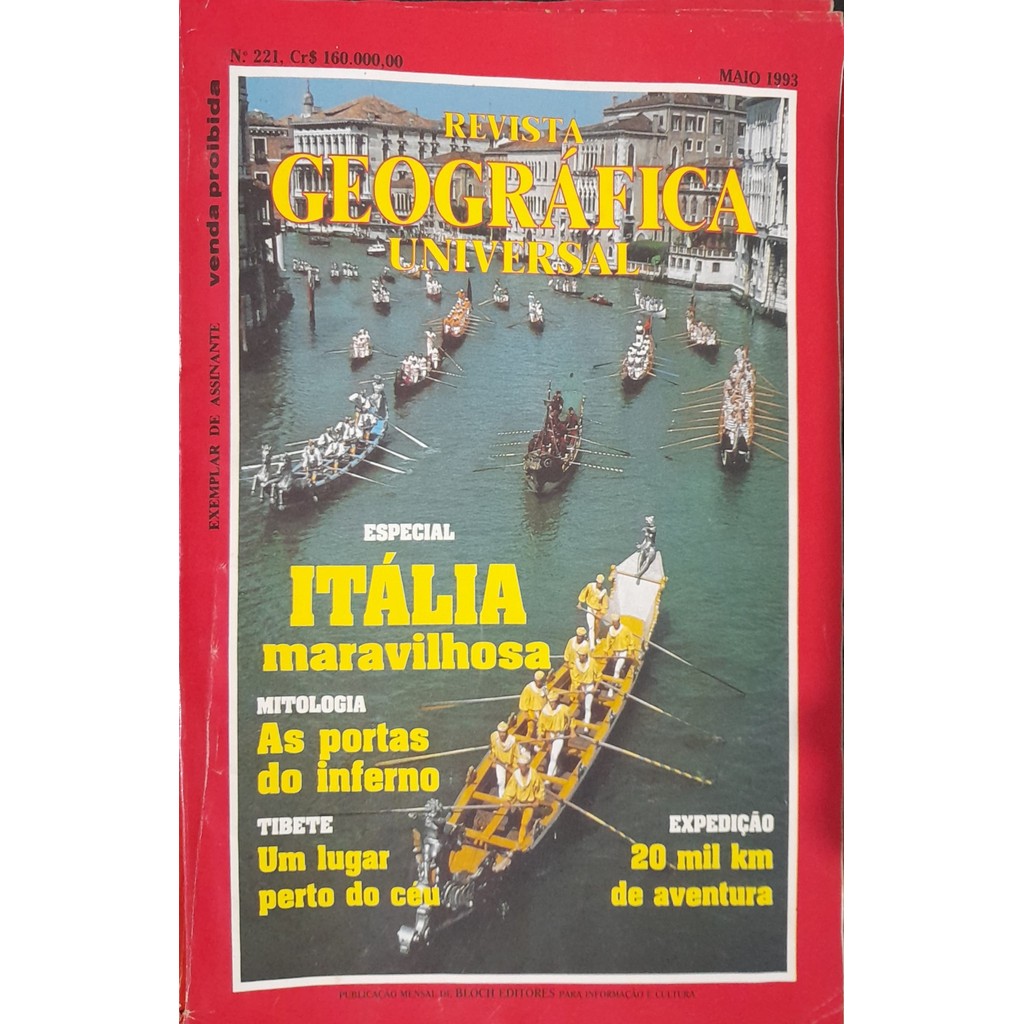 Revista Geográfica Universal nº 221 Maio 1993 de Bloch 7999378