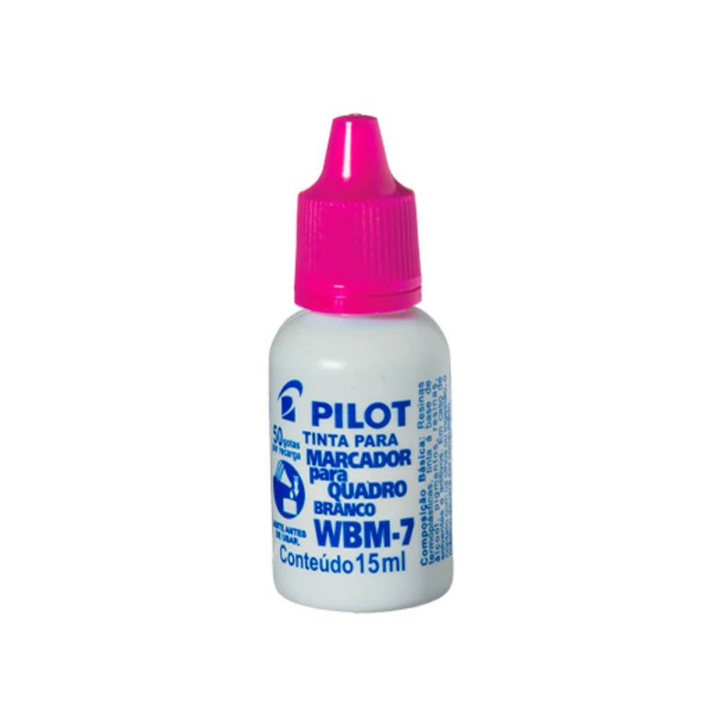 Tinta para pincel quadro branco WBM-7 Rosa 15ml Pilot